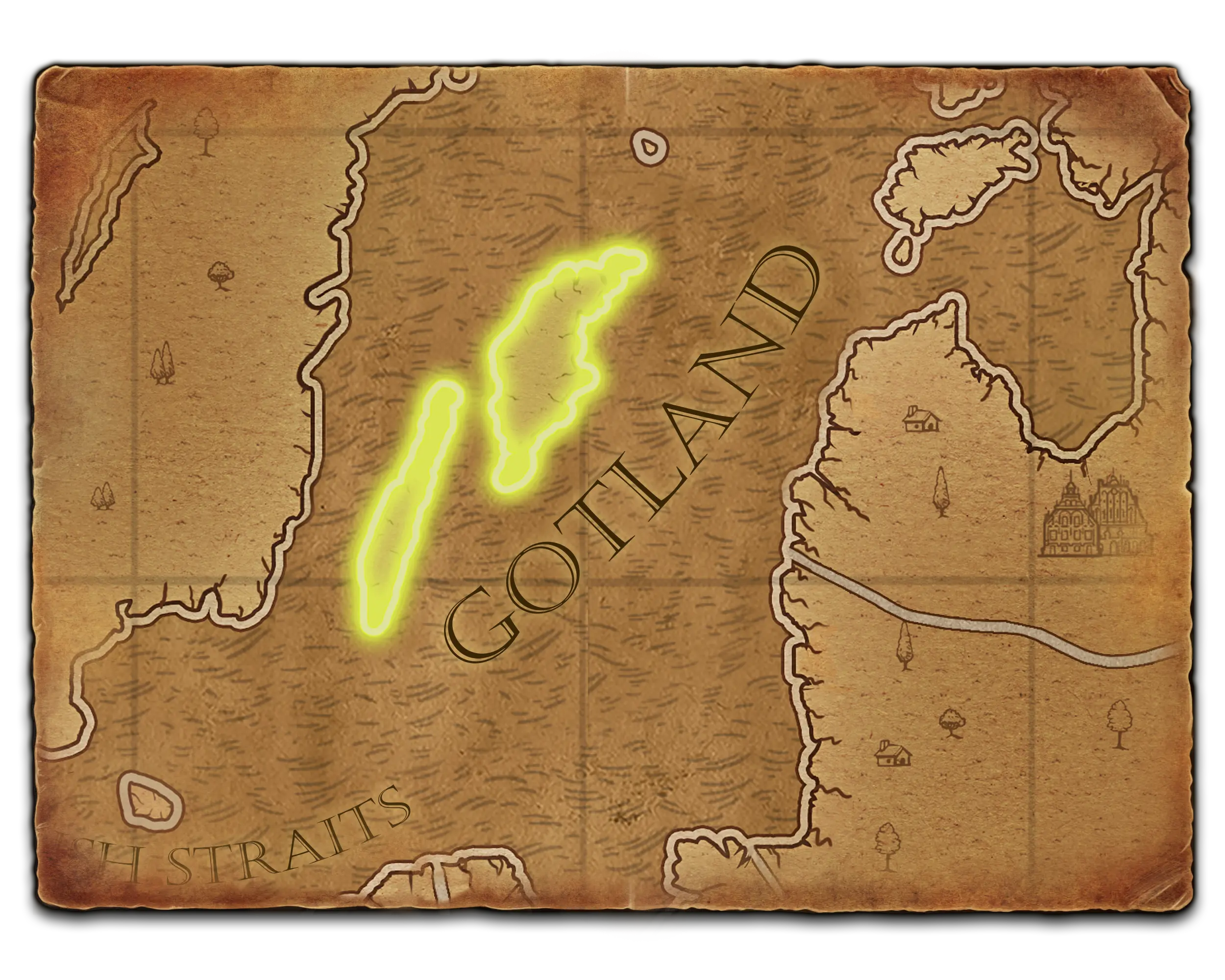 Gotland map background