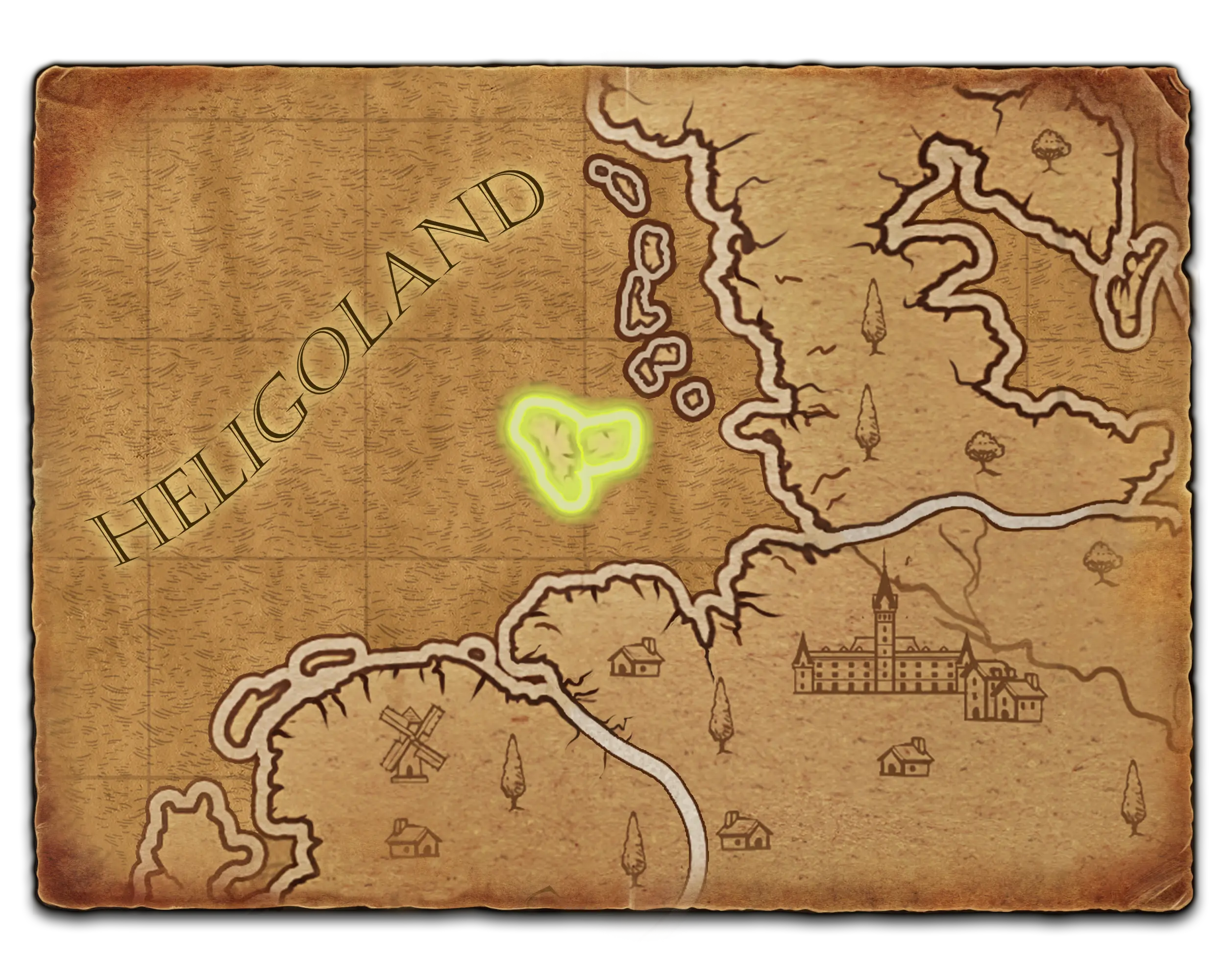 Helgoland map background
