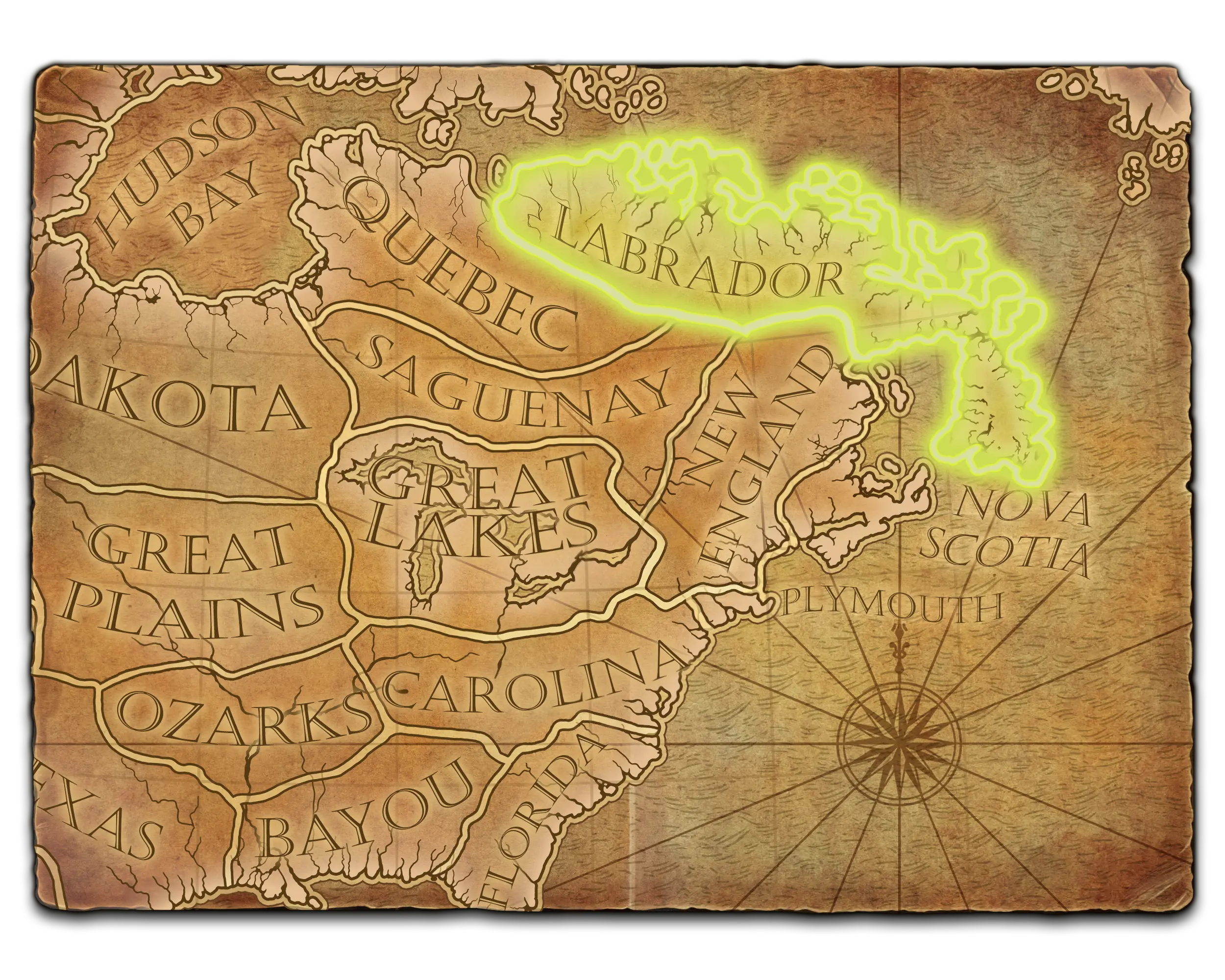 Labrador map background