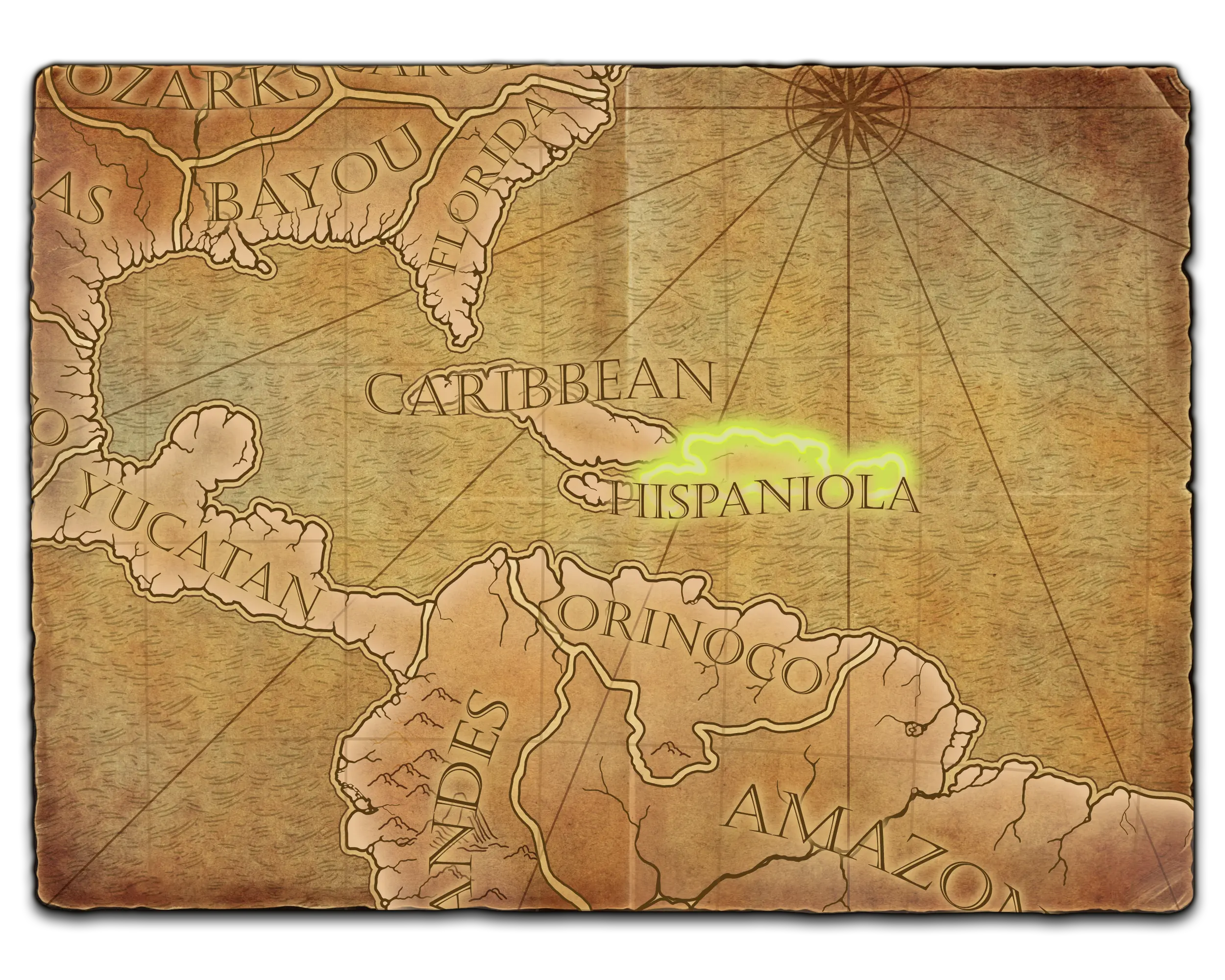Española map background