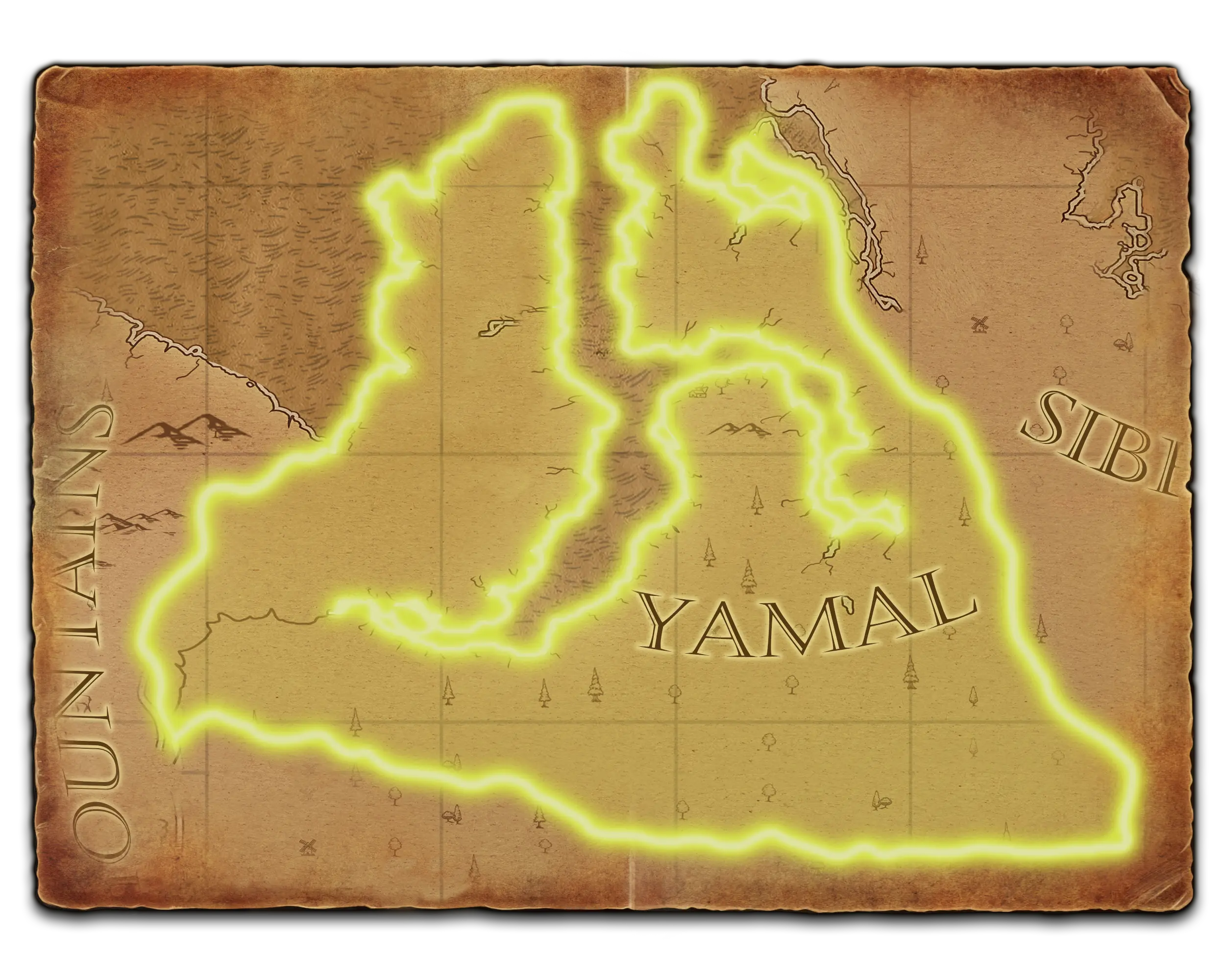 大型亚马尔 map background